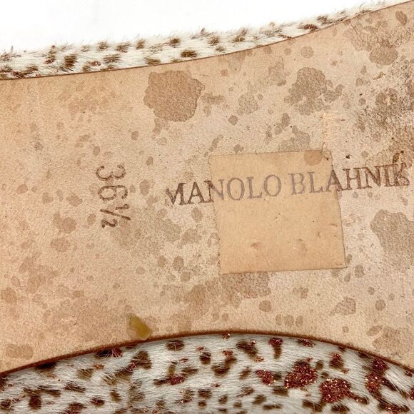 Manolo Blahnik Calf Hair Flats - Picture 12 of 13